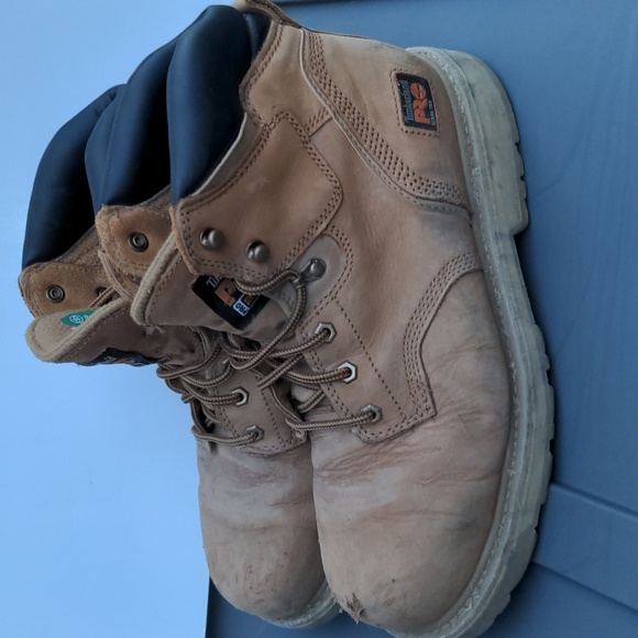 Timberland Pro Tan Steel Toe Boots 11W - Picture 4 of 12